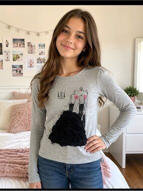 Children's Place Girls Long Sleeve Shirt XL 14
